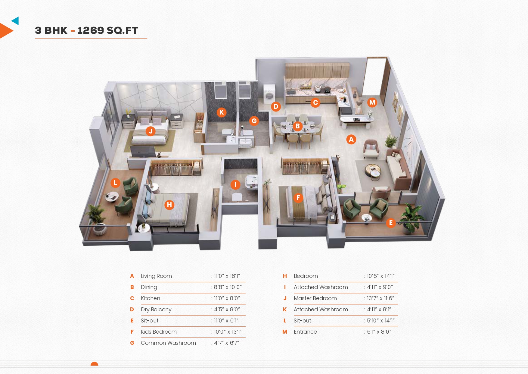 Awadh One Floor Plan
